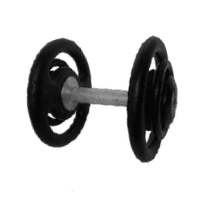 Dumbbell Pintado Pegada Recartilhada
